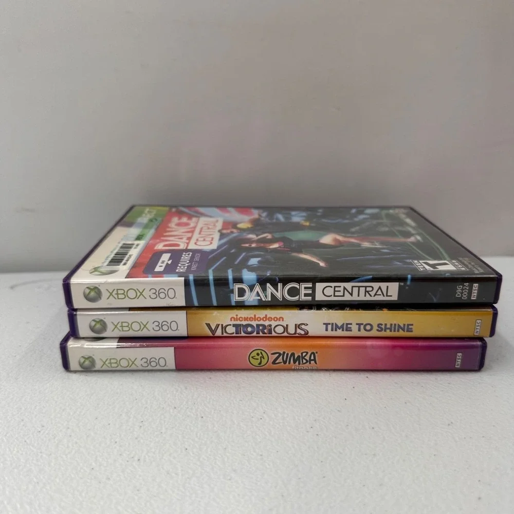 Xbox 360 Kinect Games Bundle: Dance Central Victorious‎ Time Shine Zumba Fitness